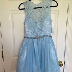 🔥NWT🔥 BABY BLUE SPARKLE MINI DRESS